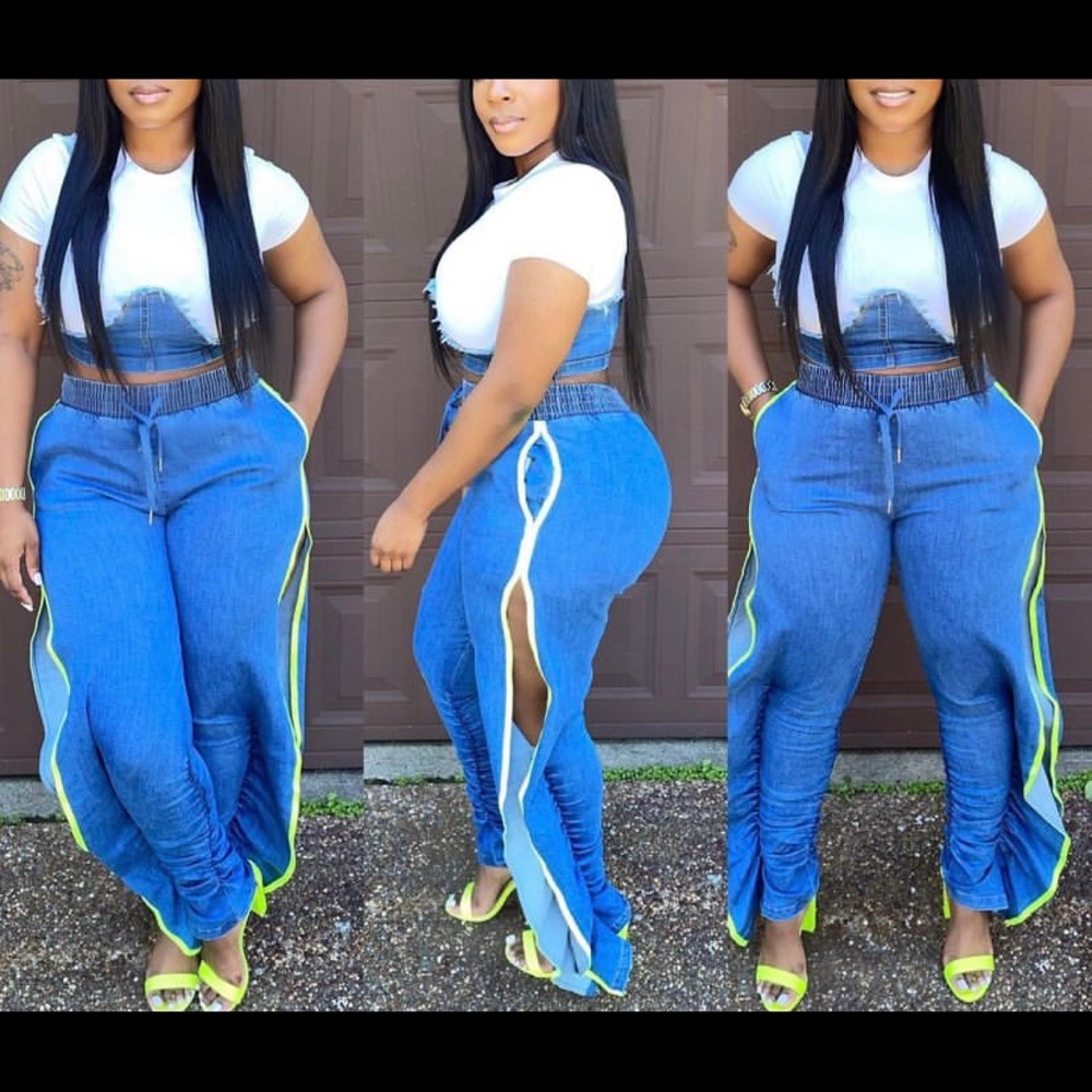 Denim 2 piece set